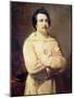 Honore De Balzac (1799-1850) in His Monk's Habit, 1829-Louis Boulanger-Mounted Giclee Print