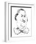 Honoré de Balzac, French novelist , 1799-1850-Neale Osborne-Framed Giclee Print