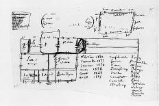 Page from One of Balzac's Works with Handwritten Corrections-Honore de Balzac-Giclee Print