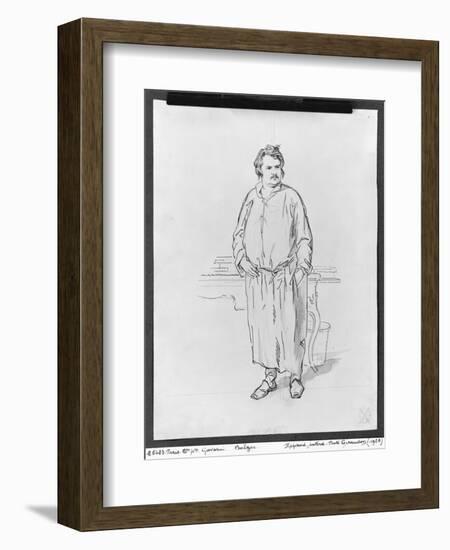 Honore de Balzac-Paul Gavarni-Framed Giclee Print
