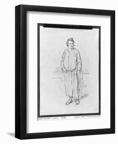 Honore de Balzac-Paul Gavarni-Framed Giclee Print