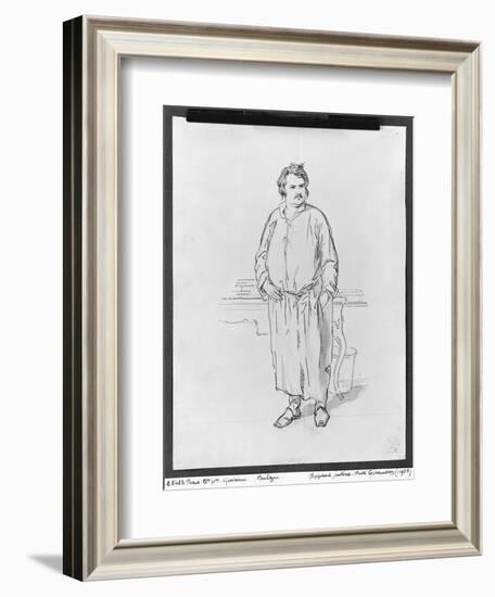 Honore de Balzac-Paul Gavarni-Framed Giclee Print