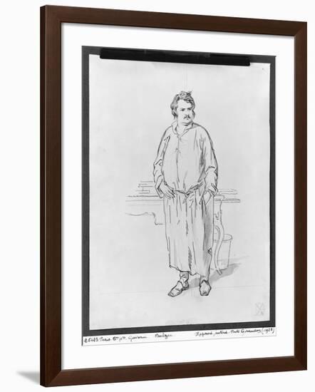 Honore de Balzac-Paul Gavarni-Framed Giclee Print