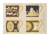 Quatre tasses, modèles: 9,10,11 et 12, ca. 1800-1820-Honore-Art Print