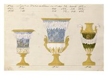 Quatre tasses, modèles: 9,10,11 et 12, ca. 1800-1820-Honore-Art Print