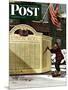 "Honoring the Dead," Saturday Evening Post Cover, December 4, 1943-Stevan Dohanos-Mounted Giclee Print