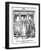 Honour to Agneta Frances Ramsay! Cambridge, June, 1887-George Du Maurier-Framed Giclee Print