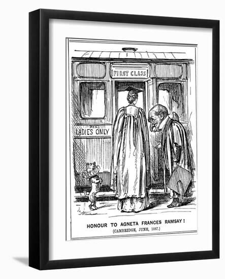 Honour to Agneta Frances Ramsay! Cambridge, June, 1887-George Du Maurier-Framed Giclee Print