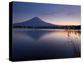 Honshu Island, Kawaguchi Ko Lake, Mt, Fuji, Japan-Michele Falzone-Stretched Canvas