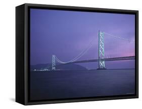 Honshu-Shikoku Bridge, Nr. Kobe, Japan-Demetrio Carrasco-Framed Stretched Canvas