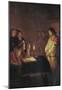 Honthorst Christ in Front of the High Priest Art Print Poster-null-Mounted Poster