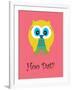 Hoo Dat Pink-Jan Weiss-Framed Art Print