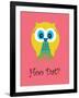 Hoo Dat Pink-Jan Weiss-Framed Art Print