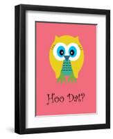 Hoo Dat Pink-Jan Weiss-Framed Art Print