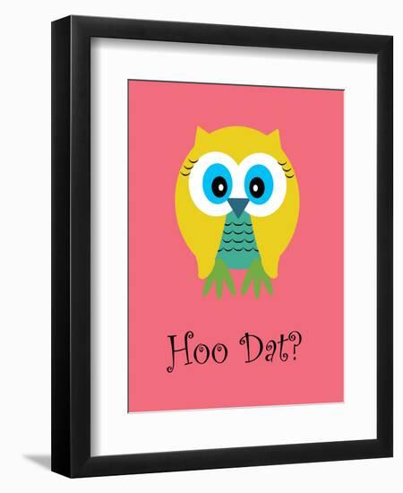 Hoo Dat Pink-Jan Weiss-Framed Art Print