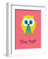 Hoo Dat Pink-Jan Weiss-Framed Art Print