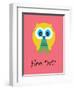 Hoo Dat Pink-Jan Weiss-Framed Art Print