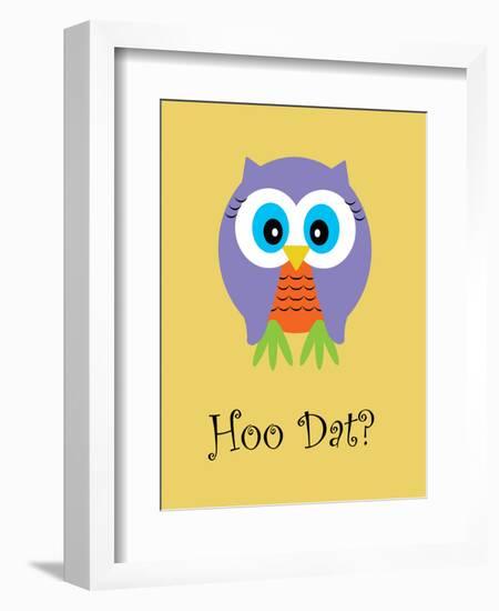 Hoo Dat Yellow-Jan Weiss-Framed Art Print