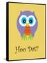 Hoo Dat Yellow-Jan Weiss-Framed Stretched Canvas