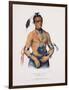 Hoo-Wan-Ne-Ka, Illustration from 'The Indian Tribes of North America'-Charles Bird King-Framed Giclee Print