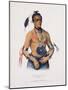 Hoo-Wan-Ne-Ka, Illustration from 'The Indian Tribes of North America'-Charles Bird King-Mounted Giclee Print