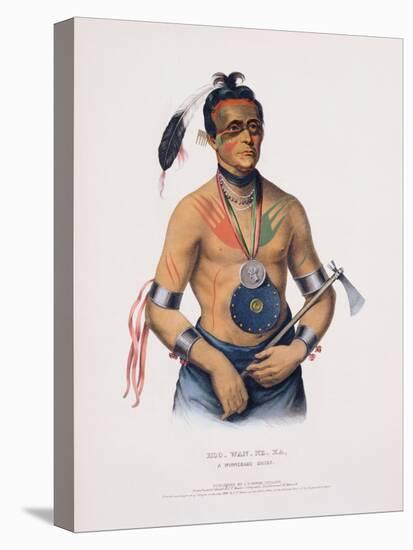 Hoo-Wan-Ne-Ka, Illustration from 'The Indian Tribes of North America'-Charles Bird King-Stretched Canvas