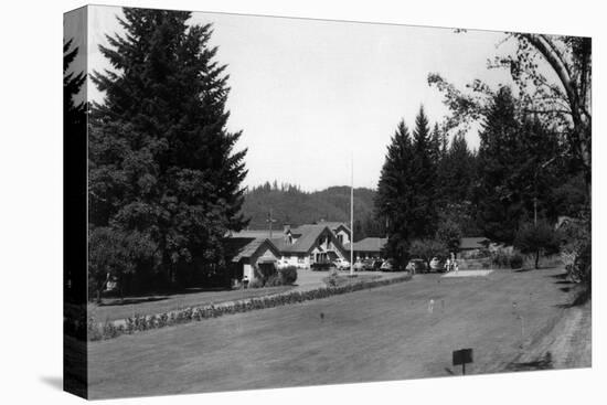 Hood Canal, Washington - Exterior View of Alderbrook Resort-Lantern Press-Stretched Canvas