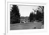 Hood Canal, Washington - Exterior View of Alderbrook Resort-Lantern Press-Framed Premium Giclee Print