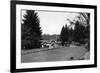 Hood Canal, Washington - Exterior View of Alderbrook Resort-Lantern Press-Framed Premium Giclee Print