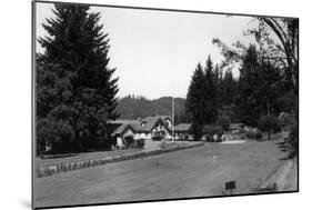 Hood Canal, Washington - Exterior View of Alderbrook Resort-Lantern Press-Mounted Art Print