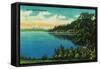 Hood Canal, Washington - Olympic National Park-Lantern Press-Framed Stretched Canvas