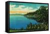 Hood Canal, Washington - Olympic National Park-Lantern Press-Framed Stretched Canvas