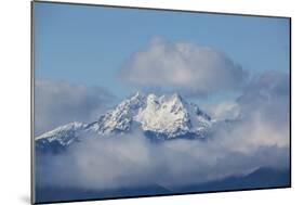 Hood Canal, Washington State. Fresh snow and pastel clouds surround the Brothers Mountain-Jolly Sienda-Mounted Photographic Print