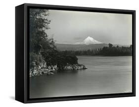 Hood From 40 Miles West-Albert H. Barnes-Framed Stretched Canvas