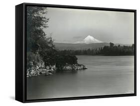 Hood From 40 Miles West-Albert H. Barnes-Framed Stretched Canvas