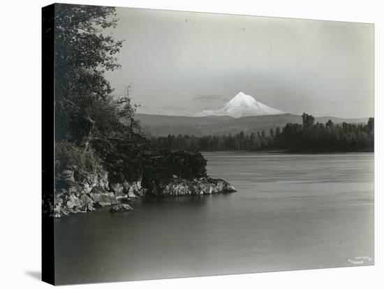 Hood From 40 Miles West-Albert H. Barnes-Stretched Canvas