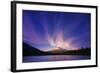 Hood Light, Magic Mood at Mount Hood, Trillium Lake, Oregon Portland-Vincent James-Framed Photographic Print