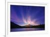 Hood Light, Magic Mood at Mount Hood, Trillium Lake, Oregon Portland-Vincent James-Framed Photographic Print