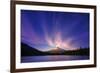 Hood Light, Magic Mood at Mount Hood, Trillium Lake, Oregon Portland-Vincent James-Framed Photographic Print