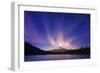 Hood Light, Magic Mood at Mount Hood, Trillium Lake, Oregon Portland-Vincent James-Framed Photographic Print