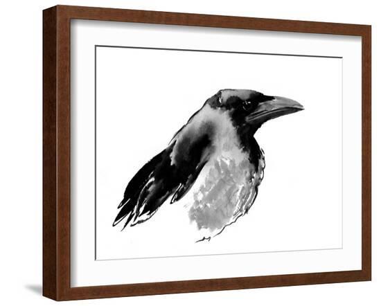 Hooded Crow-Suren Nersisyan-Framed Art Print