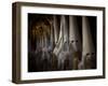 Hooded Penitents as They Leave to Take Part in a Procession in Seville-null-Framed Photographic Print