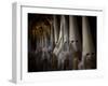 Hooded Penitents as They Leave to Take Part in a Procession in Seville-null-Framed Photographic Print