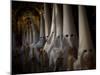 Hooded Penitents as They Leave to Take Part in a Procession in Seville-null-Mounted Photographic Print