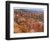 Hoodoo Rock Formations in a Canyon from Sunset Point, Bryce Canyon National Park, Utah, Usa-null-Framed Photographic Print