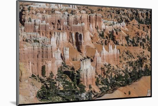 Hoodoo Rock Formations in Bryce Canyon Amphitheater-Michael Nolan-Mounted Photographic Print