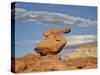 Hoodoo under Clouds, Goblin Valley State Park, Utah, United States of America, North America-James Hager-Stretched Canvas