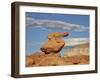 Hoodoo under Clouds, Goblin Valley State Park, Utah, United States of America, North America-James Hager-Framed Photographic Print