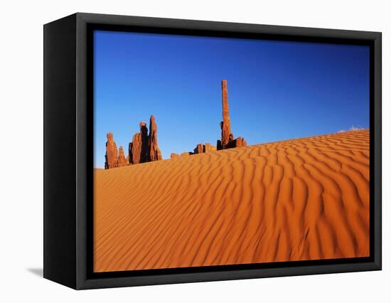 Hoodoos and Dune-Ron Watts-Framed Stretched Canvas