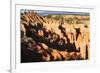 Hoodoos and Lone Pine Tree on a Ridge Lit by Late Afternoon Sun-Eleanor-Framed Photographic Print